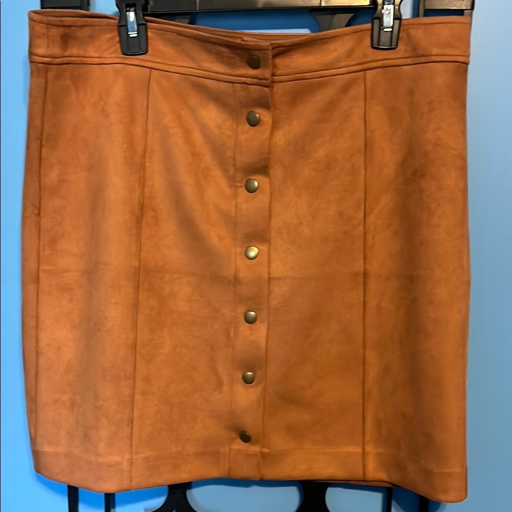 LOFT Orange Pencil Skirt Casual